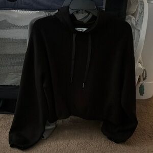 SPANX Black Hoodie Jacket